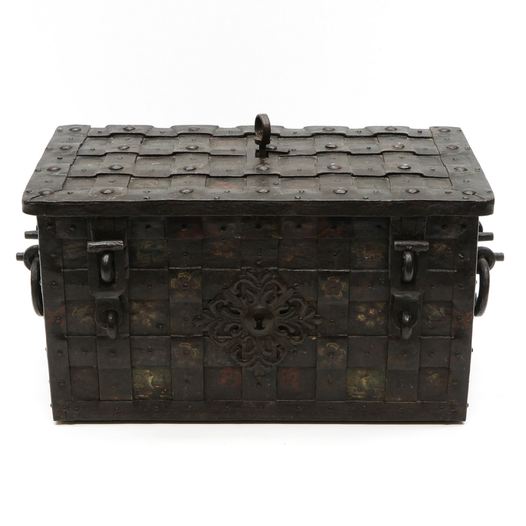 18th Century Cast Iron Money Box