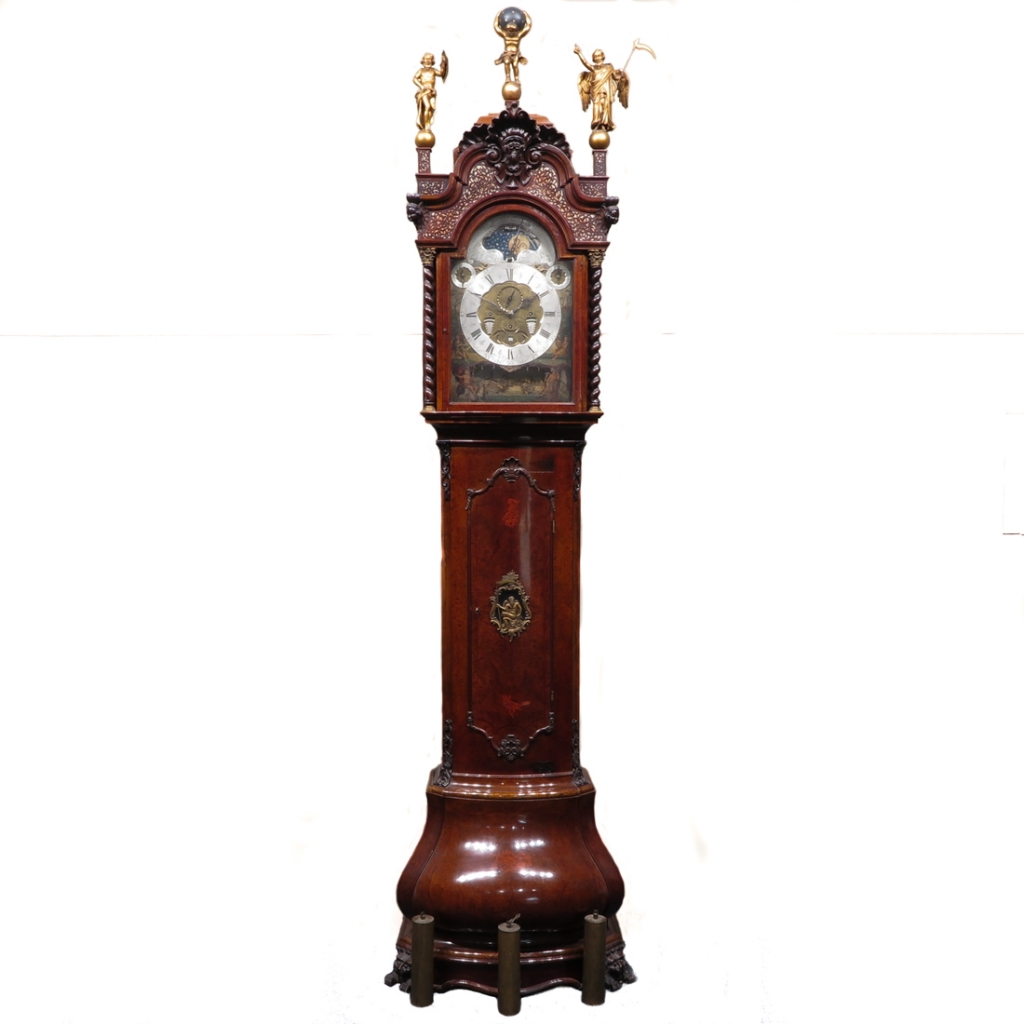A Fine Signed Otto van Meurs Standing Amsterdam Clock
