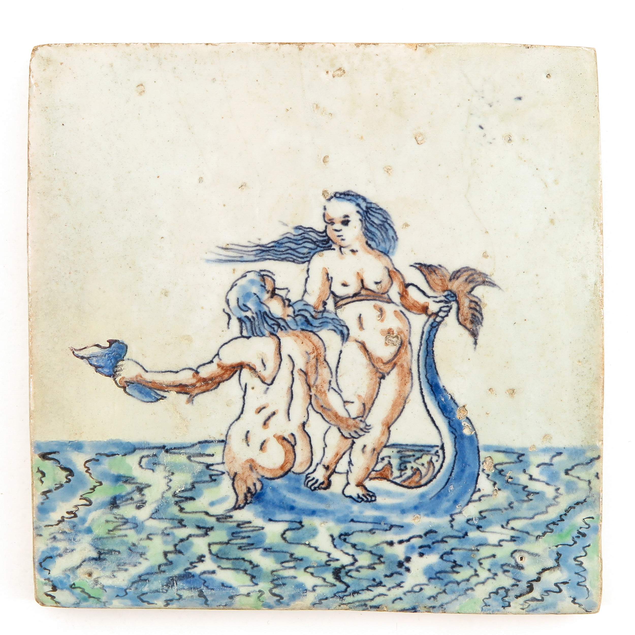 An Extremely Rare  17th Century Tile