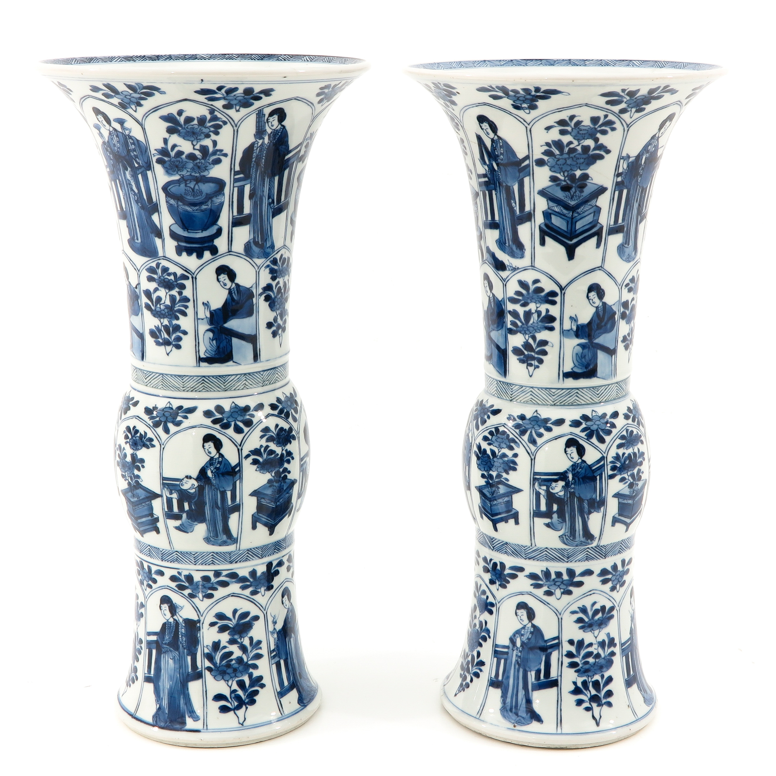 A Pair of Yen Yen Vases