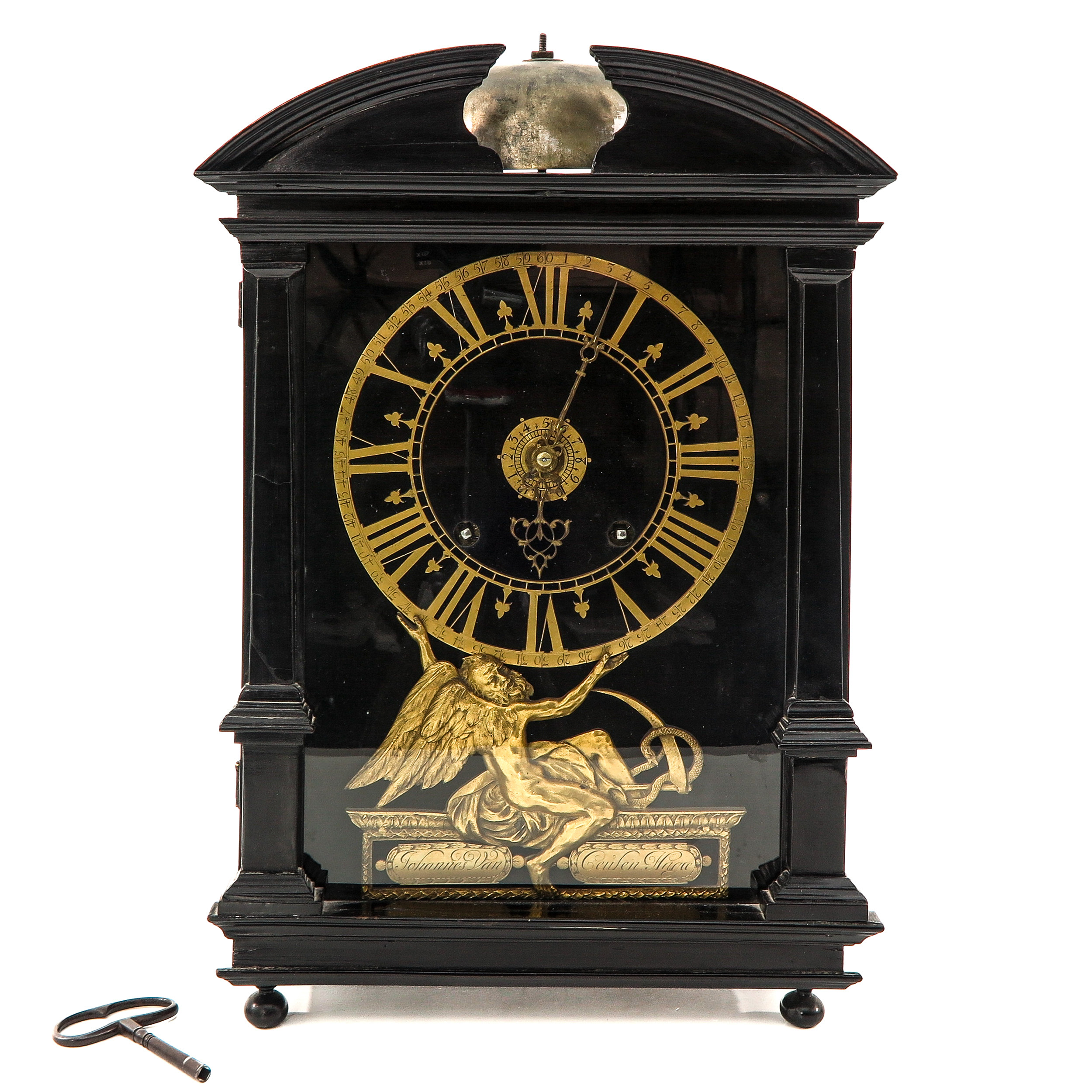 A Very Rare Hague Clock Signed Johannes van Ceulen Circa 1690